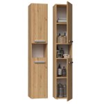 Luana - meuble salle de bain 2 portes - 31x30x174cm - colonne rangement sdb Luana - meuble salle de bain 2 portes - 31x30x174cm - colonne rangement sdb