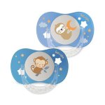 Luc et l�a essentiel 2 sucettes nuit anatomiques + 18 mois