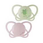 Luc et l�a physio 2 sucettes physiologiques grenouille + 18 mois