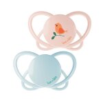 Luc et l�a physio 2 sucettes physiologiques oiseau 6 - 18 mois