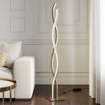 Lampadaire led - lampenwelt - mairia - aluminium gris - 140 cm - intensité variable Lampadaire led - lampenwelt - mairia - aluminium gris - 140 cm - intensité variable