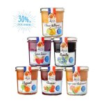 Lucien georgelin - lot de 6 pots de confitures gourmandes et l�g�res 320g - 6 parfums - 30% de sucre ...