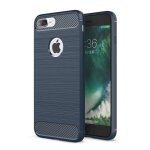 Luckysp@coque iphone 8 plus (5. 5) case fibre carbone resilient tpu protection cover pour iphone 8 plus ...