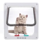 Luckzon chatière pour chat chatière magnétique avec verrou rotatif à 4 voies pour chat (s: 19 x 20 x ... Luckzon chatière pour chat chatière magnétique avec verrou rotatif à 4 voies pour chat (s: 19 x 20 x ...