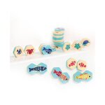 Ludi jeu de bain 2 - en - 1 memory & puzzle 16 pi�ces avec ventouses et bocal - d�s 18 mois