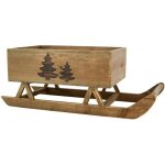 Luge en bois de dcoration dcor sapins