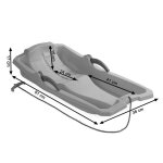Luge - brakes - basse enfant avec freins - jaune - sports dhiver Luge - brakes - basse enfant avec freins - jaune - sports dhiver