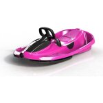 Luge enfant avec volant et frein - rose