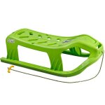 Luge haute tra�neau pour b�b� et enfant - snow star - vert - acier inoxydable - poids max. 50 kg