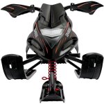 Monzana luge snow racer kj - 5000 dirigeable pour enfants 2 freins cble de traction automatique volant ...