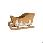 Luge traineau en pin noel