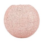 Abat - jour suspendu - lum&co - boule - rose - 20 cm - design contemporain