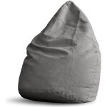 Lumaland luxury xl plus pouf beanbag styl - 220l - gris