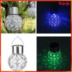 Lumi�re de boule suspendue - akozon - mod�le non pr�cis� - solaire - led multicolore - pc + inox 14 cm ...