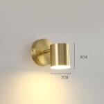 Une (lumire chaude) - applique murale dore au design nordique moderne luminaire dcoratif dintrieur ...