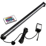 Lampe aquarium - lampe a bulle - 46 cm - multi - colore rgb - tlcommande - tanche