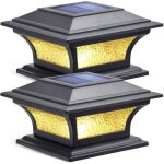 Lumiere solaire exterieur lumières solaires de chapeau de poteau 2 modes lampe led verre etanche pour ... Lumiere solaire exterieur lumières solaires de chapeau de poteau 2 modes lampe led verre etanche pour ...