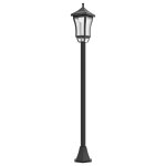 Luminaire ext�rieur lampadaire sur pied solaire lampadaire lanterne classique led 30 lm 15 x 15 x 127 ...