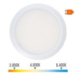 Luminaire led encastrable marco blanco - blanc - edm - 1 ampoule - 5w - 350 lm - luz clida - neutra ...