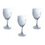 Luminarc gerbe lot de 3 verres  pied