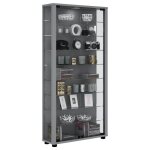 Lumo maxi vitrine 2 portes vitrées tablettes en verre éclairage incluss led argent. Lumo maxi vitrine 2 portes vitrées tablettes en verre éclairage incluss led argent.