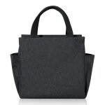 Lunch bag isotherme - sac isotherme repas - 25x8x16cm - noir - r�utilisable - imperm�able - portable ...