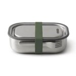 Lunch box acier multifonctions - black and blum - vert olive -