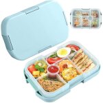 Lunch box - enfant - 6 compartiments - anti - fuite - plastique pp - dimensions 245x16x47 cm