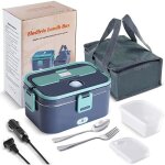 Lunch box gamelle chauffante lectrique pour voiture camion bureau travail 220v + 12v + 24v chauffe en ...
