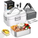 Lunch box isotherme chauffante 1. 8l 75w chauff 12v 24v 220v chauffe - aliments portable rcipient en ...