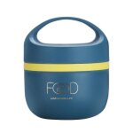 Lunch box - zgeer - modle isotherme - acier inoxydable 304 - 1500ml - bleu