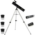 Télescope omegon 76 / 700 + monture azimutale type a + oculaires + redressement + barlow Télescope omegon 76 / 700 + monture azimutale type a + oculaires + redressement + barlow