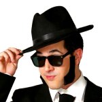Paire de lunettes noir blues brothers adulte