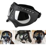 Lunettes pour chiens protection des yeux sangles réglables facile à mettre anti - uv lunettes de soleil ... Lunettes pour chiens protection des yeux sangles réglables facile à mettre anti - uv lunettes de soleil ...