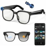 Lunettes connect�es ia avec cam�ra 4k 8mp - lunettes bluetooth audio et vid�o (traduction musique appels ...