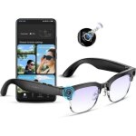 Lunettes intelligentes avec cam�ra - woopso - cam�ra 8mp - enregistrement vid�o 4k - bluetooth 5. 3