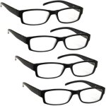 Lunettes de lecture - uv reader - pack 4 dioptrie + 250 - hommes femmes - noir Lunettes de lecture - uv reader - pack 4 dioptrie + 250 - hommes femmes - noir