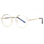 Lunettes loupes - nyls cr�ation - lunettes de lecture rondes dorees en metal legeres et solides artyro ...