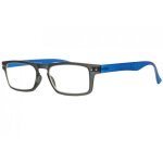 Lunettes loupes - proloupe - fines lunettes de lecture bleues et grises flexibles daqy - dioptrie 1 - ...