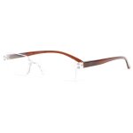Lunettes loupes - proloupe - lunettes lecture marron legeres epurees classe lonza - dioptrie 35 - marron ...