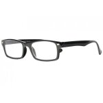 Lunettes loupes - proloupe - lunettes de lecture noires rectangles epurees classes roff - dioptrie 3 ...