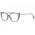 Lunettes loupes - proloupe - lunettes loupe oeil de chat bleu gris et dorees femme sara - dioptrie 2 ...
