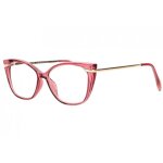 Lunettes loupes - proloupe - lunettes loupe oeil de chat rouges et dorees femme fashion sara - dioptrie ...