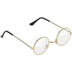 Lunettes dor�es p�re no�l adulte - or