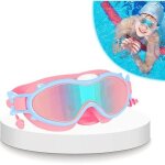 Lunette piscine enfant - aqsacokiya - anti - fuites et protection uv - rose