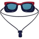 Lunettes de plonge - speedo - sunny g seasiders - rouge / cobalt - mixte - enfant