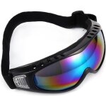 Lunettes de ski de mode petit miroir lunettes de ski alpinisme coupe - vent (cadre noir color) - nim ...