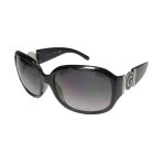 Lunettes de soleil carr�es - guess - gu7005f - noir - verre fum� d�grad� - rev�tement uv - plastique ...