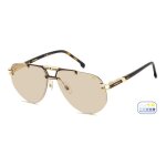 Lunettes de soleil carrera carrera 1087 / s 63 / 14 / 145 gold havana / brown photochromatic m�tal homme ...
