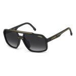 Lunettes de soleil carrera c sport 03 / s 61 / 16 / 145 matte black gold / dark grey shaded polyamide ...
